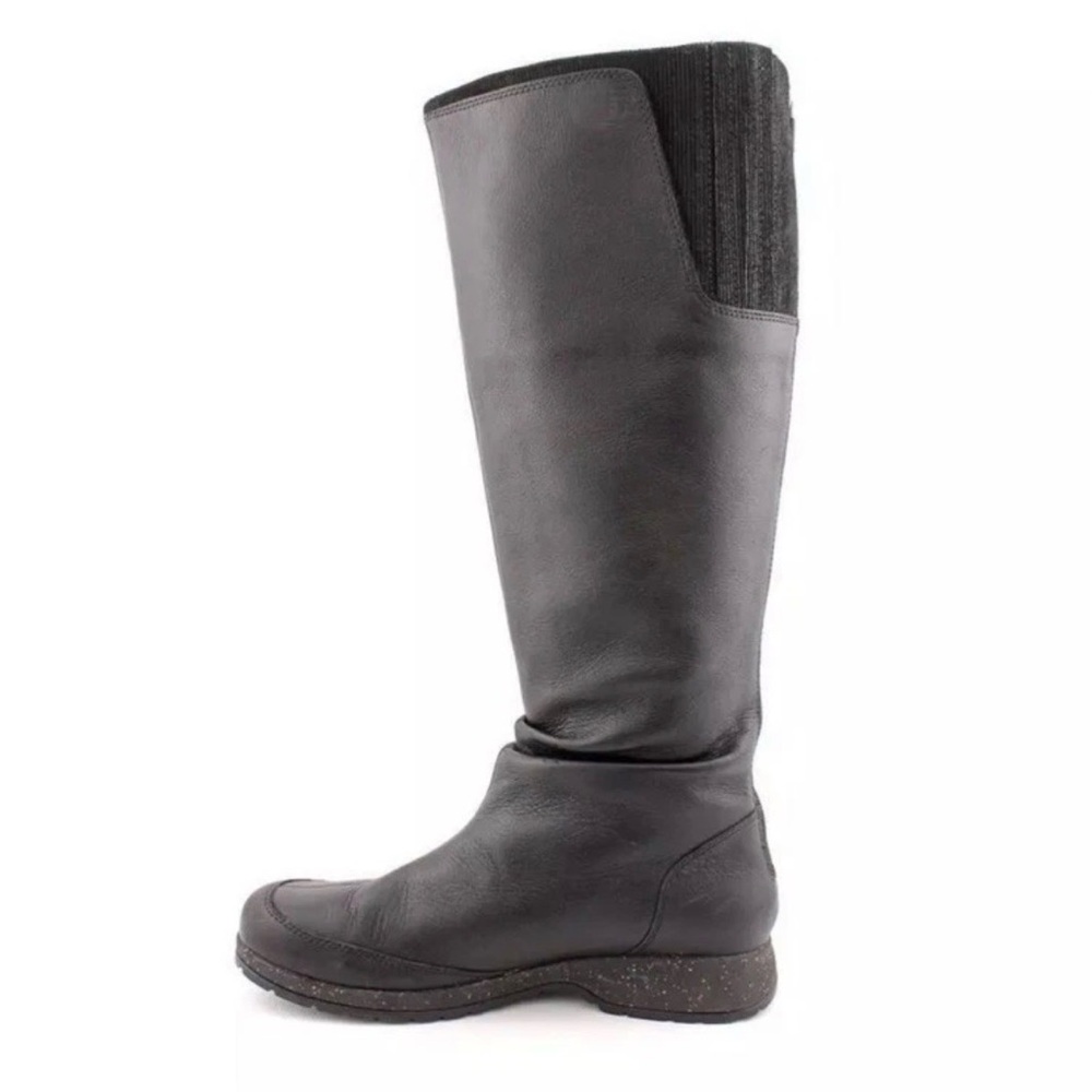 Teva Black Leather Waterproof Tall Knee Boots